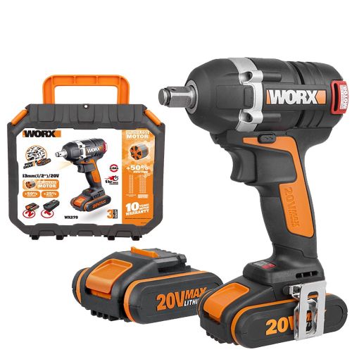 Worx WX279 - Llave Impacto Brushless 20V 2.0Ah...